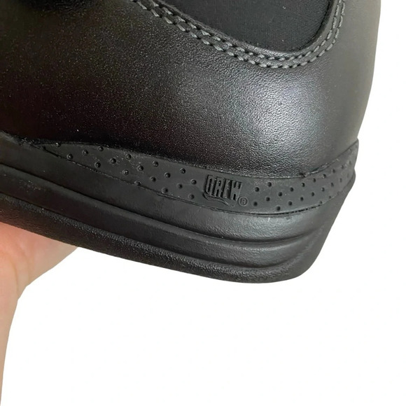 Drew Mary Jane Shoes Womens 9.5 W Wide Black Leather Cushion Sole Comfy Flats - Picture 7 of 13